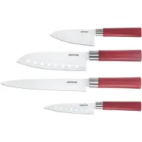 Cecotec 01003, Messer-Set, Edelstahl, Polypropylen, Edelstahl, Rot, Box
