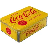 Nostalgic Art Vorratsdose Coca-Cola Logo Yellow, aus Metall, 2,5 Liter, mit Motiv
