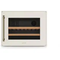 Klarstein Vinsider Victoria 28 Weinkühlschrank | 28 Flaschen | Touch | UV-Schutz | LED | leise | 2 Regale Vintage-Creme