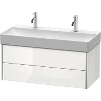 Duravit Waschtischunterbau XSQUARE 397x984x460mm steingrau seidenmatt