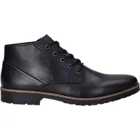 Rieker Herren Stiefelette aus Glattleder elegant mit weicher Innensohle 33207, Größe:43 EU, Farbe:Schwarz