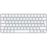 Apple Magic Keyboard mit Touch ID für Mac Modelle mit Chip – Norwegisch, Tenkeyless (80 - 87 %), Verkabelt & Kabellos, USB + Bluetooth, QWERTY, Silber, Weiß