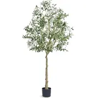 Vevor Olivenbaum Künstlich 81x81x179cm Kunstpflanze PE Künstliche Pflanzen Fake Plastikpflanzen im Topf Kunstblume Geruchslos wasserdicht Ideal zur Dekoration von Schlafzimmer Arbeitszimmer Wohnzimmer