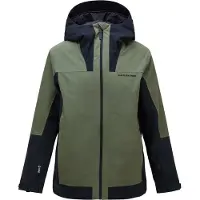Peak Performance - Isolierende Skijacke - M Rider Tech 2L Insulated Shell Jacket Pine Needle Black für Herren - Größe L - Grün