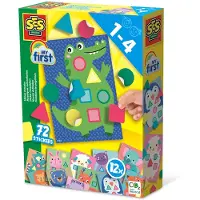Ses My First 14484 Mosaik Aufkleber - Kreatives Lernen für Kleinkinder, Bastelset für Kinder, 1 Jahr(e), Mehrfarbig