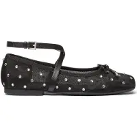 Michael Kors Collette Wrap Ballet Shoe In Black Studs Größe: 35.5 | Ballerinas Outlet | Damen | Schwarz