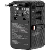 Verbatim Charge 'n' Travel 70W, Drinnen, AC, 250 V, 10 A, Schwarz
