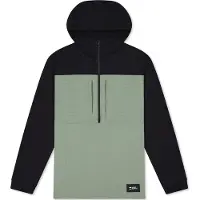 Mons Royale Offgrid Merino Fleece 1/2 Zip, Pullover, Herren, grün/schwarz