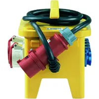MENNEKES 70351, CEE 7/4, 5P, Gelb, Gummi, IP44, 400 V