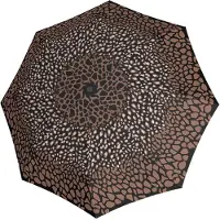 Knirps T.200 Medium Duomatic Umbrella animal mocca