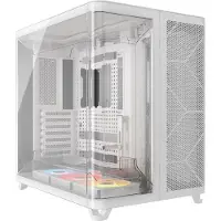 Corsair AIR 5400 RS-R ARGB, Midi Tower, PC, Weiß, ATX, EATX, micro ATX, Mini-ITX, Stahl, Gehärtetes Glas, Gaming