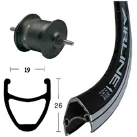 BikeParts Bike-Parts Laufrad|Vorderrad 28x1.75 Zoll Nabendynamo DH-C3003 schwarz Festac....