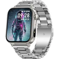 COLMI P80 Smartwatch Stahl Silber 1,83inch HD Touchscreen für Alltag
