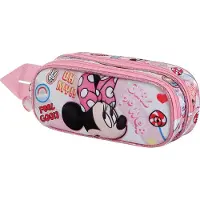 KARACTERMANIA Disney Minnie Maus Power 3D Doppelfedermäppchen, Rosa