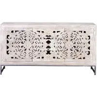 GINER Y COLOMER Sideboard aus Mykonos-Mangoholz, 80 cm x 150 cm x 38 cm