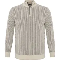 Cipo & Baxx Strickpullover "CP286" 1 Stk. vertikales Rippstrickmuster