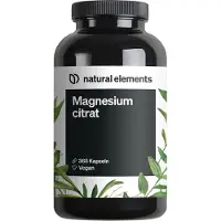 Natural Elements Premium Magnesiumcitrat – 365 Kapseln 2320mg davon 360mg Magnesium/Tagesdosis 325 g