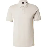 BOSS Herren-Poloshirt Beige, Kurzarm, Slim Fit, Mit Applikation und Stickerei