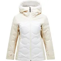 Peak Performance - Stepp- Und Daundenjacken Ski - W Silverchute Helium Down Jacket Sand Fog Off White für Damen - Größe L - Weiß