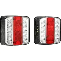 Las Anhänger-Rückleuchte "LED Rückleuchten Set für Anhänger 12V" 2 Stk. Neutralweiß rot