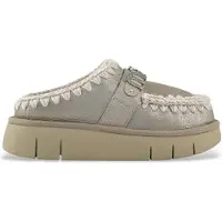 Mou für Damen. MU.FW531001B Leder Clogs Spezial grau (39), 3 bis 5 cm, Keine, Lässig