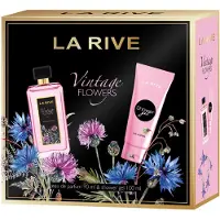 La Rive Vintage Flowers Perfume Set For Women 90 Ml Perfume 100 Ml Shower Gel