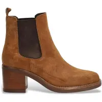 Alpe für Damen. 553111 Dakota braune Lederstiefeletten (41), 3 bis 5 cm, Keine, Lässig