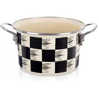 Orion Emaillierter Topf KARIERTES BRETT 18 cm, 2 l