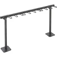 Mottez Bügelparker M509S, 1-seitig, für bis zu 9 Tretroller, B 1190 x T 200 x H 590 mm, Stahl pulverbeschichtet, anthrazit