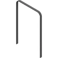 SCHAKE Flachstahlbügel 50x12mm, in gebogener Ausführung Breite: 750mm Gesamthöhe:1200 mm ohne Querholm, beschichtet