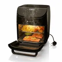 Juskys Airfryer / Heißluftfritteuse - 12L - Inkl. 10 Programme - Schwarz