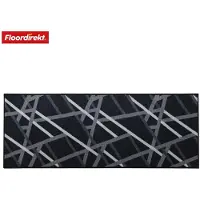 Floordirekt Teppich-Läufer nach Maß Printed Anthrazit mit Streifen