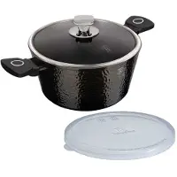 Berlinger Haus Primal Gloss BH-6572 Kochtopf inkl. Deckel, Aluminium, 24 cm Durchmesser, Induktionsherd-geeignet, Antihaftbeschichtung