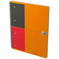 Oxford Power Notizbuch Oxford International, Optik Paper, DIN A4, liniert, 80g/m², 80 Blatt, 5 Stück