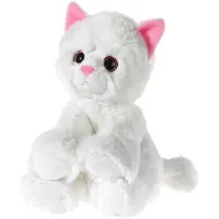 Heunec 247079 GLITTER-KITTY Katzen-Baby weiß