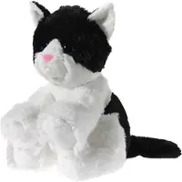 Heunec MISANIMO Glitter-Kitty Babykatze schwarz/weiß Größe 24 cm