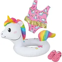 Heless Puppen-Schwimmset Einhorn Henri - Gr. 35-45 cm