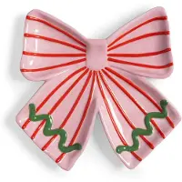 &Klevering - Ribbon Dekoschale, 22 x 22 cm, pink / rot