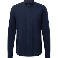 KnowledgeCotton Apparel Hemd Harald Small Owl Oxford Herren Total Eclipse-S