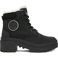Palladium PALLARISE NBK WL Damen Stiefeletten Schwarz mit weichem Kunstfellfutter, Schnürung und 5 cm Sohle