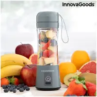 InnovaGoods 8435527817831, Tragbarer Mixer, 0,38 l, 60 W, Grau, Transparent