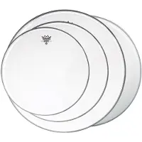 Remo Emperor Clear Komplettpaket - 10 12 16" Köpfe mit 22 P3 + kostenloser 14 Ambassador