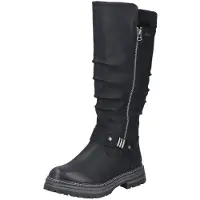 Rieker Damen Stiefel Plateau Biker Boot mit Warmfutter und Light TR Sohle 93093, Größe:40 EU, Farbe:Schwarz