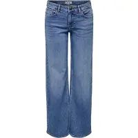 ONLY Weite Jeans "ONLJUDY-O LW WIDE LEG DNM TAI712 NOOS" niedrige Leibhöhe, weite Beinform