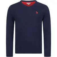 U.s. polo assn. . Herren V-Neck Pullover Classic Fit aus Baumwollmix