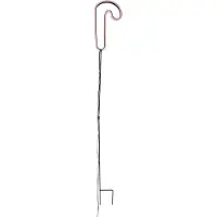 Edelman Weihnachts-Neon-Gartenstecker Rote Zuckerstange inkl. LED mit Timer IP44 - Fura