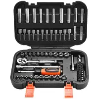 Vevor Steckschlüsselsatz Ratschensatz 70-tlg. 6,4-mm-Antrieb