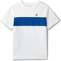 Calvin Klein Jeans T-Shirt Panel Colorblock IB0IB02609 Weiß Regular Fit