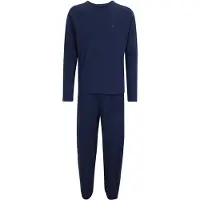 Tommy Hilfiger Underwear Schlafanzug "JERSEY PYJAMA SET CUFFED" Bündchen am Bein, Raglanärmel, normale Passform, mit Struktur