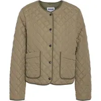 Noisy May Leichte Steppjacke kariert mit Druckknöpfen Größe: S